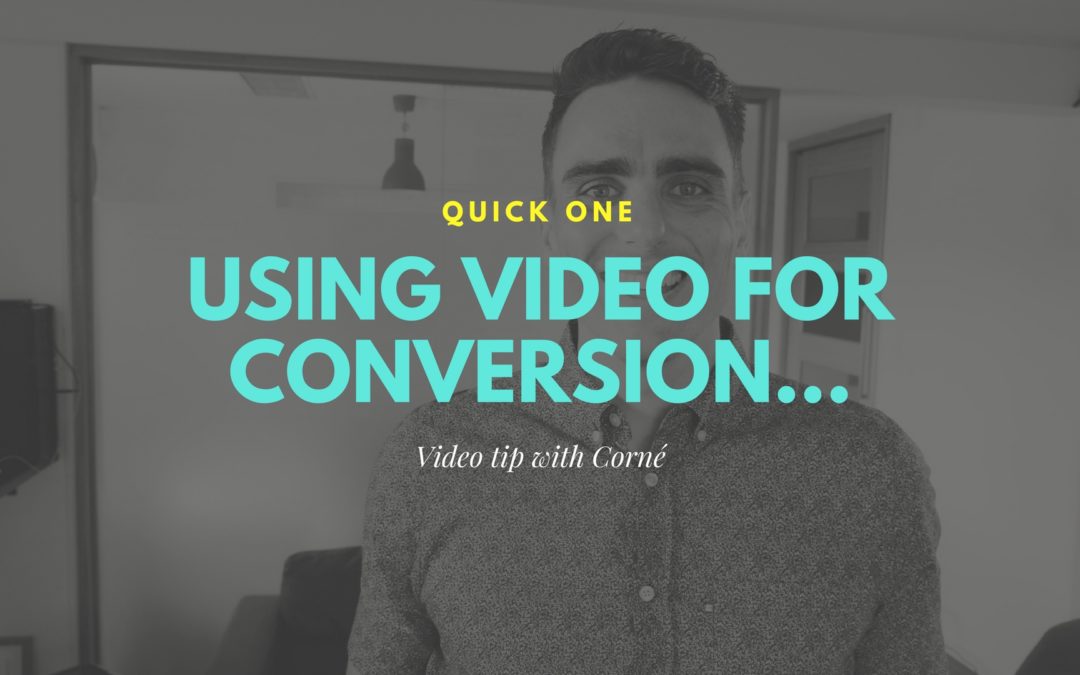 Use Video to Increase Conversion